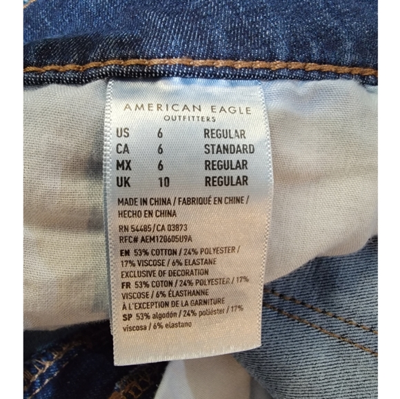 American Eagle Skinny Jeans. Never Worn. Size 6 Regular - Picture 3 of 7